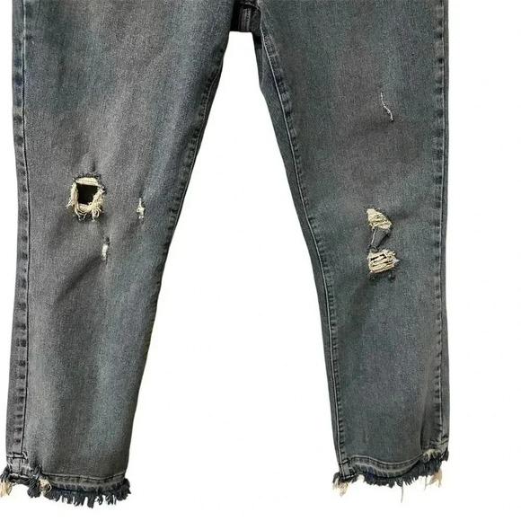 We The Free Women’s High Rise Distressed Raw Hem Boho Casual Denim Jeans 27 - Picture 5 of 9